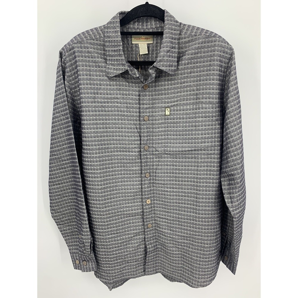 NWT Original Island Sport Long Sleeve Button Front Shirt Size XL Rayon Blend